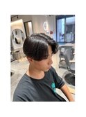 MEN'SHAIR/アップバング/ツーブロック/束感ショート/波巻き
