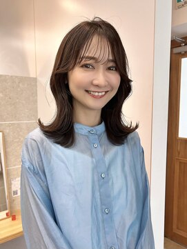 サンド 池袋(sand) 韓国ヘア／ミディアム/レイヤーカット／前髪カット