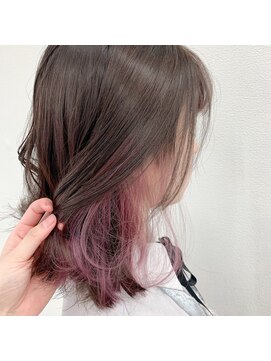 アオアクア バイ グルグル 小岩店(ao akua by GULGUL) チェリーピンクインナーカラー☆