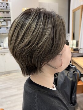 ラゴム 池袋(LAGOM) 切りっぱなしボブ/美髪/ピンクブラウン[池袋/髪質改善]