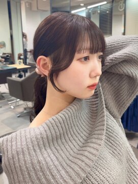 ベレーザ 渋谷(BELEZA) 7033髪質改善グレージュカラーレイヤーロング韓国ポニーテール