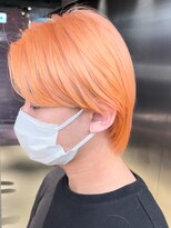 ペレ 栄店(PELE)&nbsp;デザインカラー/レイヤーカット/ウェットヘア/オリーブベージュ