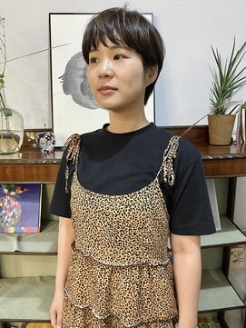 ヘアーアイストゥーレ(HAIR ICI TRE) 小顔似合わせカットオリーブベージュ透明感艶感カラー