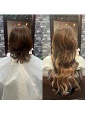 プルエクステでショートからロングヘア☆