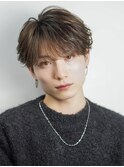 フェザーパーマニュアンスパーマシースルーマッシュ韓国ヘア