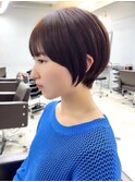 郡山くびれショートボブハイトーンボブミルクティーベージュ30代