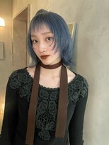 スタン 渋谷(Stam)&nbsp;ボブレイヤー/ブルーカラー/寒色/ギザバング/ダブルカラー/Y