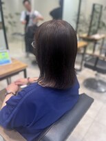 ケンジ 南林間(KENJE)&nbsp;白髪染め×レイヤー×ブラウンカラー【南林間】