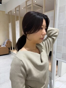 ビューバイネオリーブ 用賀店(Beau'r by neolive) くびれヘア縮毛矯正アプリコットオレンジ夏ハイライト《用賀》