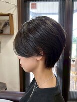 美容室 メザミー MESAMIES 大人可愛いハンサムショート*奥行きショート*アッシュブラック