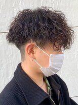 ジーニー 新百合ヶ丘(Genie)&nbsp;ダークアッシュニュアンスパーマ韓国マッシュベリーショート