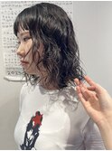 【杏】ボブパーマ