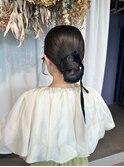タイトシニヨン×結婚式ヘアセット♪yu