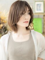 カバーヘア ブリス 大宮西口(COVER HAIR bliss) センターパートくせ毛風くびれショートボブA1大宮20代30代40代