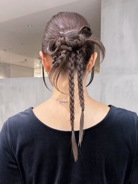 アルバム 池袋(ALBUM) おくれ毛顔周りレイヤーロング前髪カット_ba574681