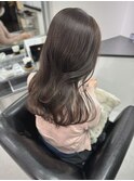 透明感ブラウンの大人ナチュラルヘア