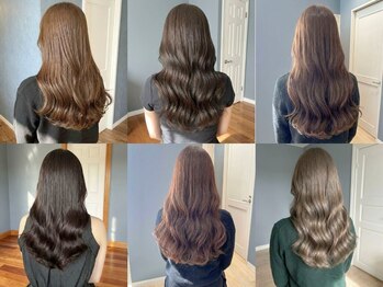 シー 白楽町エスパーク店(she.)の写真/【白楽町】トレンドのラフに流す軽やかロング×髪質改善カラーが絶妙にかわいい♪全方位抜かりない美人感＊