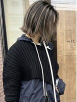 ニコリヘアワークス(nicori hair works)&nbsp;ボブ×ハイライト1