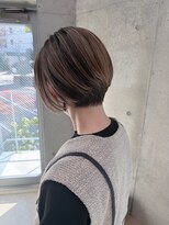 エウペ 渋谷(WEUPE)&nbsp;斜めバング/グレージュカラー/デザインカラー/シルキーベージュ