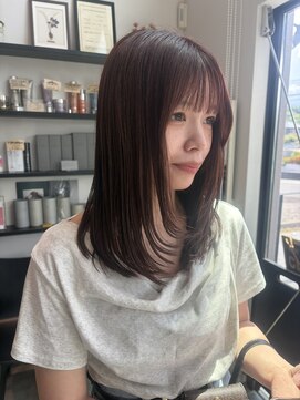 エスデザイン(es design) 顔まわりレイヤー×暖色カラー