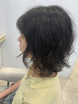 アッシュ 千歳烏山店(Ash) ウルフパーマハッシュレイヤーミディアムパーマデジタルパーマ