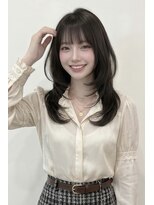 アース 大曽根店(HAIR&MAKE EARTH) 暗髪でも重く見えない。韓国風くびれレイヤー
