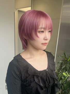 ゴウトゥデイシェアサロン 町田店(GO TODAY SHAiRE SALON) ピンクカラー×ショートウルフ【町田】