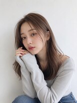 ヘアーメイク スリー(Hair Make 3) ミルクティーベージュウルフパーマミディアム30代40代髪型