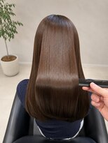 テーラヘアー 我孫子店(TELA HAIR)&nbsp;【髪質改善】艶ブラウン×美髪ストレートロング