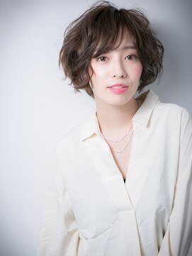 カバーヘア 上尾西口店(COVER HAIR) ブランジュxダブルバングルーズな小顔大人ボブw上尾30代40代50代