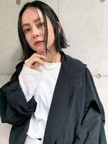 ヌード(nude)&nbsp;【nude仲井】切りっぱなしボブ/地毛風ダークアッシュ