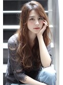 20代30代大人可愛い艶感小顔デジタルパーマ韓国風ウェーブ巻き髪