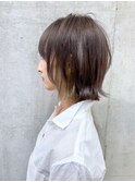 ラベンダーグレージュ×インナーミルクティカラー【OAK中目黒】