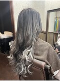 サイドのインナーデザインを入れたエクステスタイル