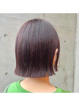 オーガニック ライフ 若葉 鶴ヶ島(organic+life) 20代30代40代外ハネピンクブラウン顎ライン耳掛け