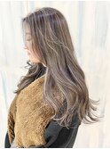 パールベージュ_プラチナグレージュ_大人ハイライト_20代30代