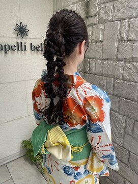 カペリベラ Capelli bella 枚方店 浴衣arrange