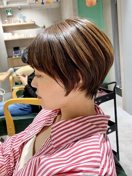 アーツ 茅ヶ崎(arts) ショートカット20代30代40代前髪あり面長丸顔ショートボブ