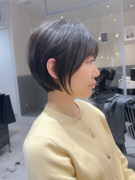 ロンドジェネルーズ 柏(Lond generous) 高嶋優 ショコラアッシュ 丸みショート