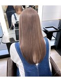 【ブリーチ2回】 シルバーベージュ × LAケラチントリートメント