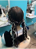 編み込みツイン