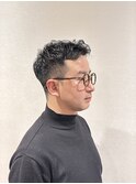 ナチュラルパーマ/爽やかビジネス風