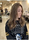 透明感ベージュダブルカラーインナーカラーケアブリーチ