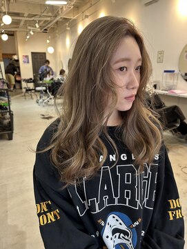 ラック 津田沼(LUCK) 透明感ベージュダブルカラーインナーカラーケアブリーチ