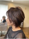 くびれヘア/アプリコットオレンジ/夏のヘアアレンジ/麻布十番