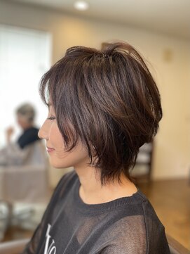 ヘアーサロンテン モトアザブ(hair salon Ten motoazabu) くびれヘア/アプリコットオレンジ/夏のヘアアレンジ/麻布十番