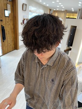 フゥカ 類家店(fuka) マンネリ防止◎波巻きツイスパMIXパーマ　八戸20代30代40代