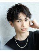 【LIPPS天神】ツーブロック刈り上げアップバングショート