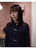 【ワインレッド/渥美怜子】ロブ/暖色カラー