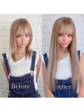 フィーネ 吉祥寺(Fi -Ne)&nbsp;ダイヤモンドプルエクステ100本で作るミルクティーロング